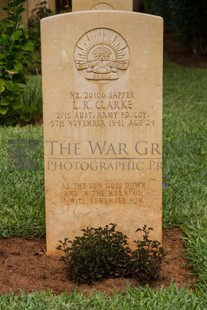 BEIRUT WAR CEMETERY - CLARKE, LEOPOLD ROBERT